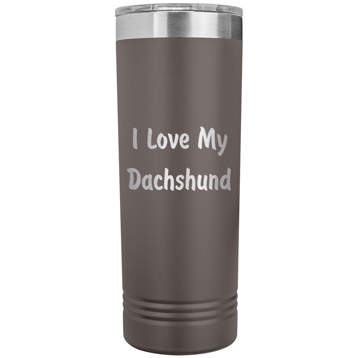Love My Dachshund v4 - 22oz Insulated Skinny Tumbler