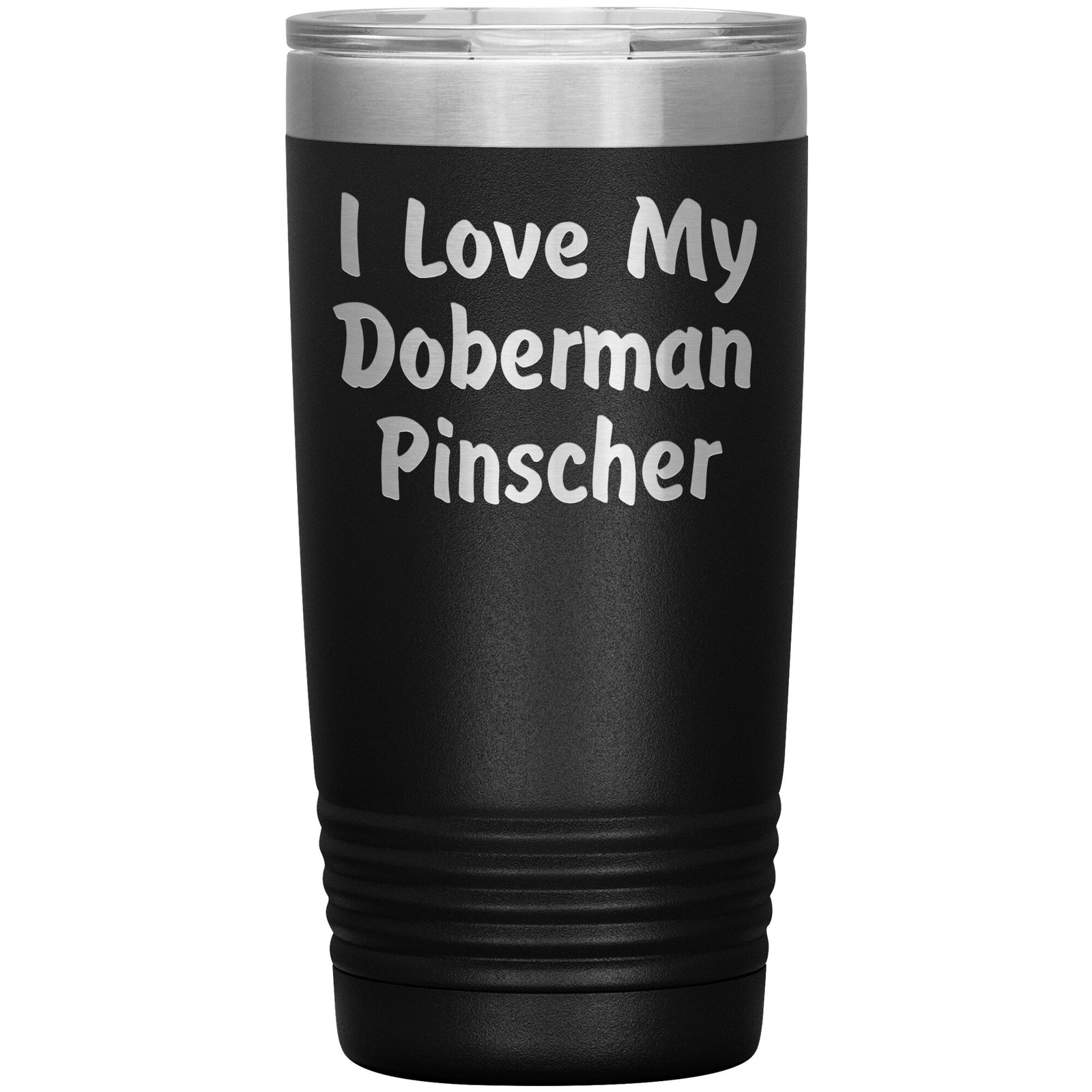 Love My Doberman Pinscher v4 - 20oz Insulated Tumbler