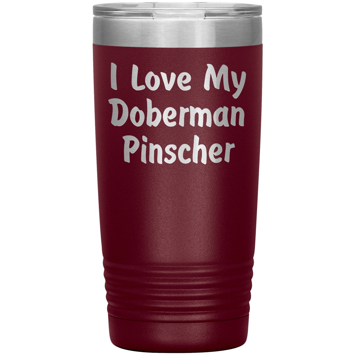 Love My Doberman Pinscher v4 - 20oz Insulated Tumbler