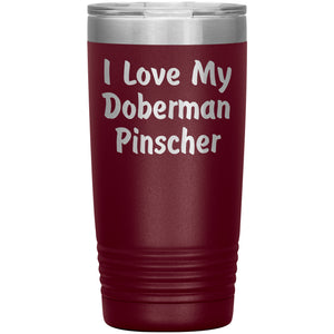 Love My Doberman Pinscher v4 - 20oz Insulated Tumbler