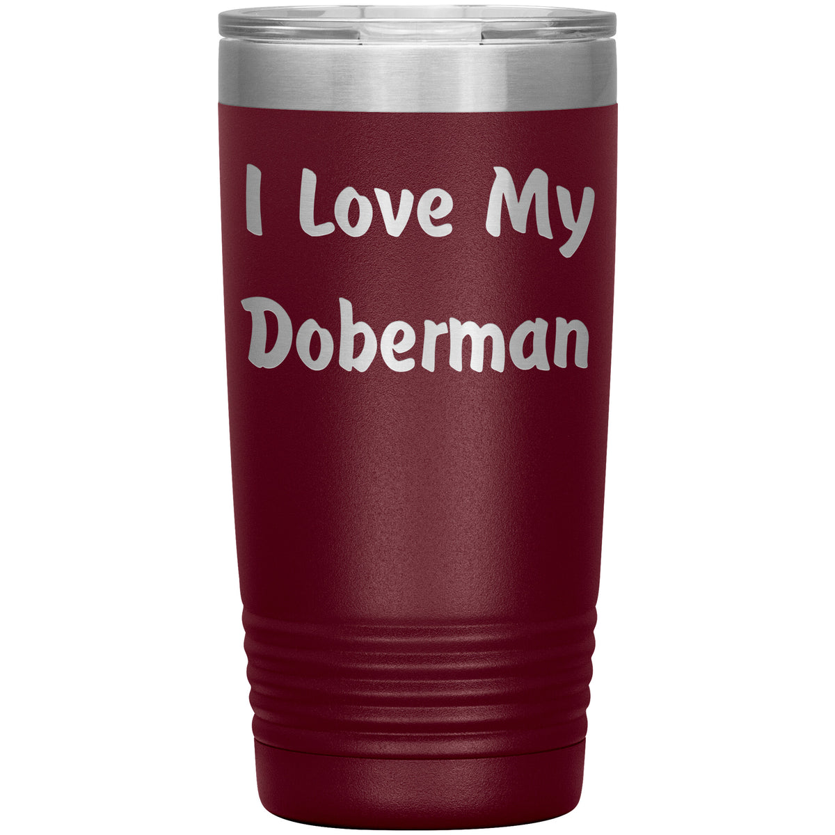 Love My Doberman v4 - 20oz Insulated Tumbler
