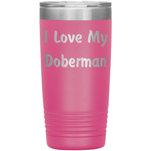 Love My Doberman v4 - 20oz Insulated Tumbler