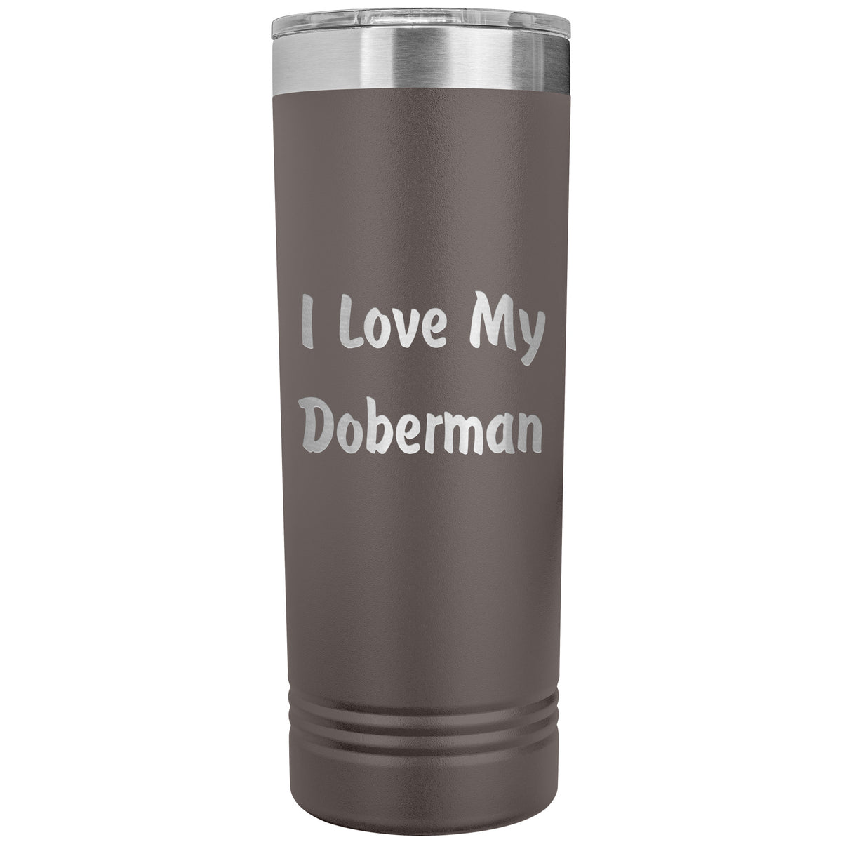 Love My Doberman v4 - 22oz Insulated Skinny Tumbler
