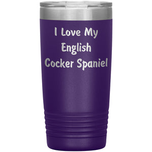 Love My English Cocker Spaniel v4 - 20oz Insulated Tumbler