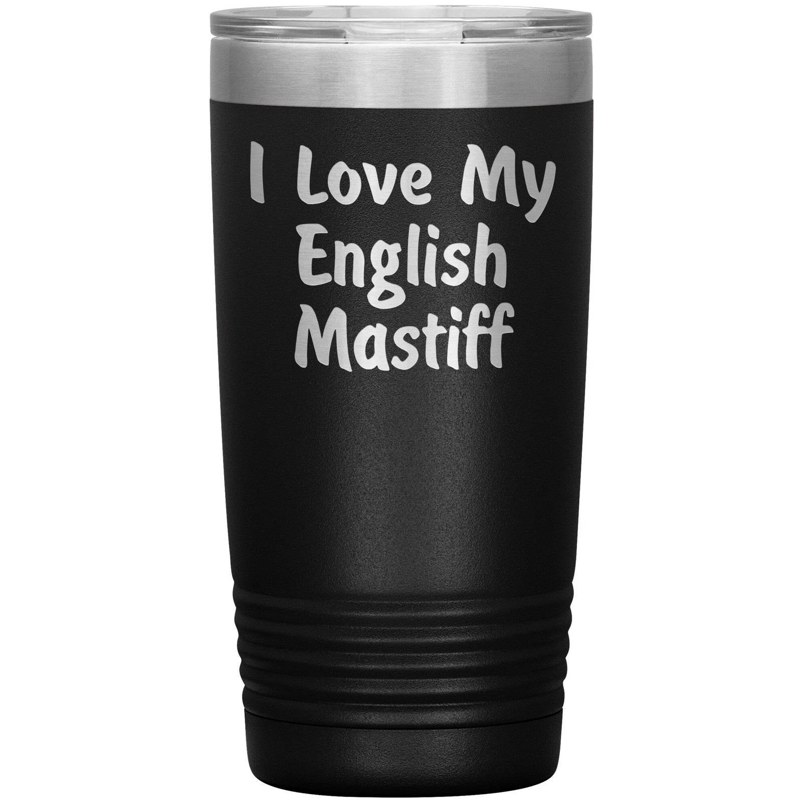 Love My English Mastiff v4 - 20oz Insulated Tumbler