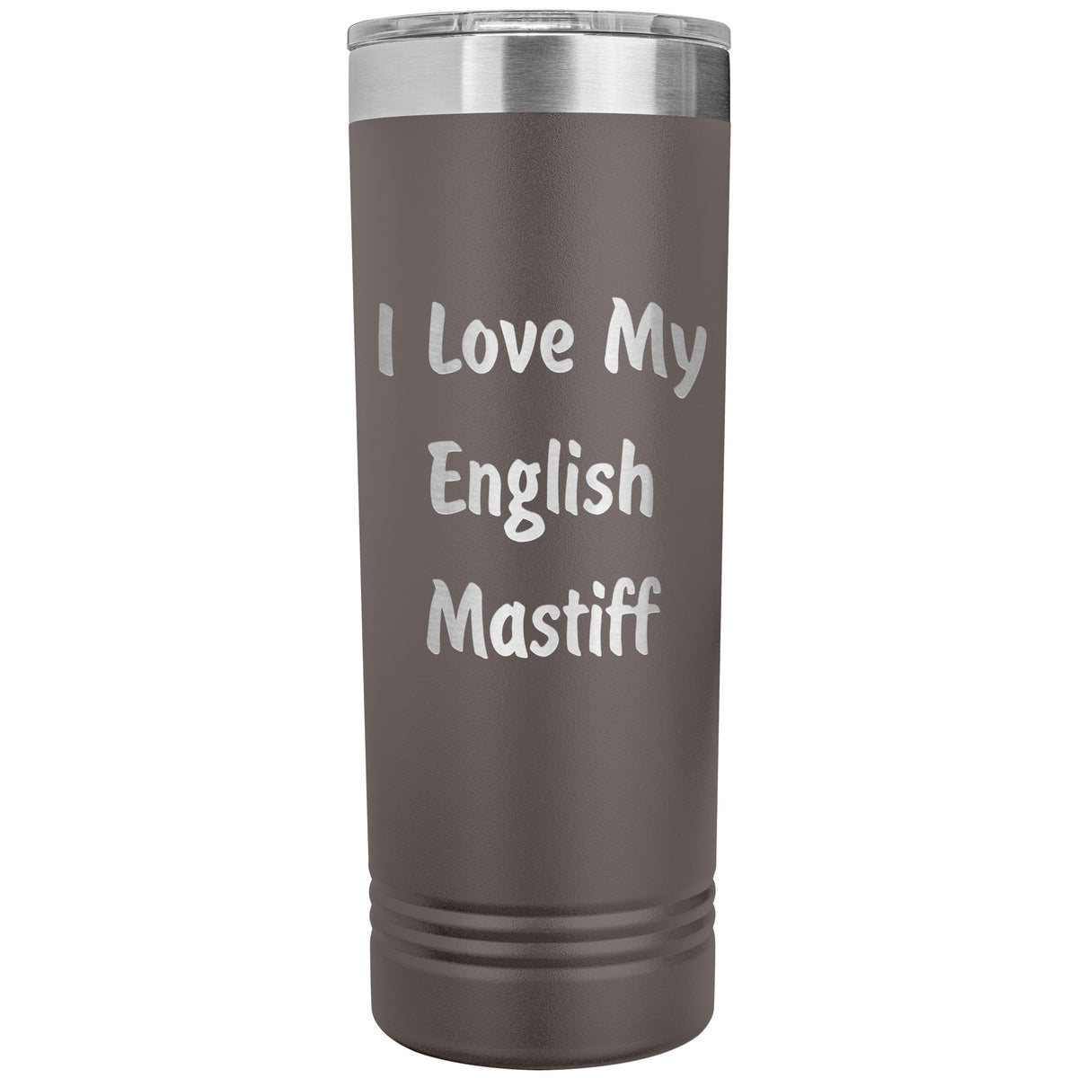 Love My English Mastiff v4 - 22oz Insulated Skinny Tumbler