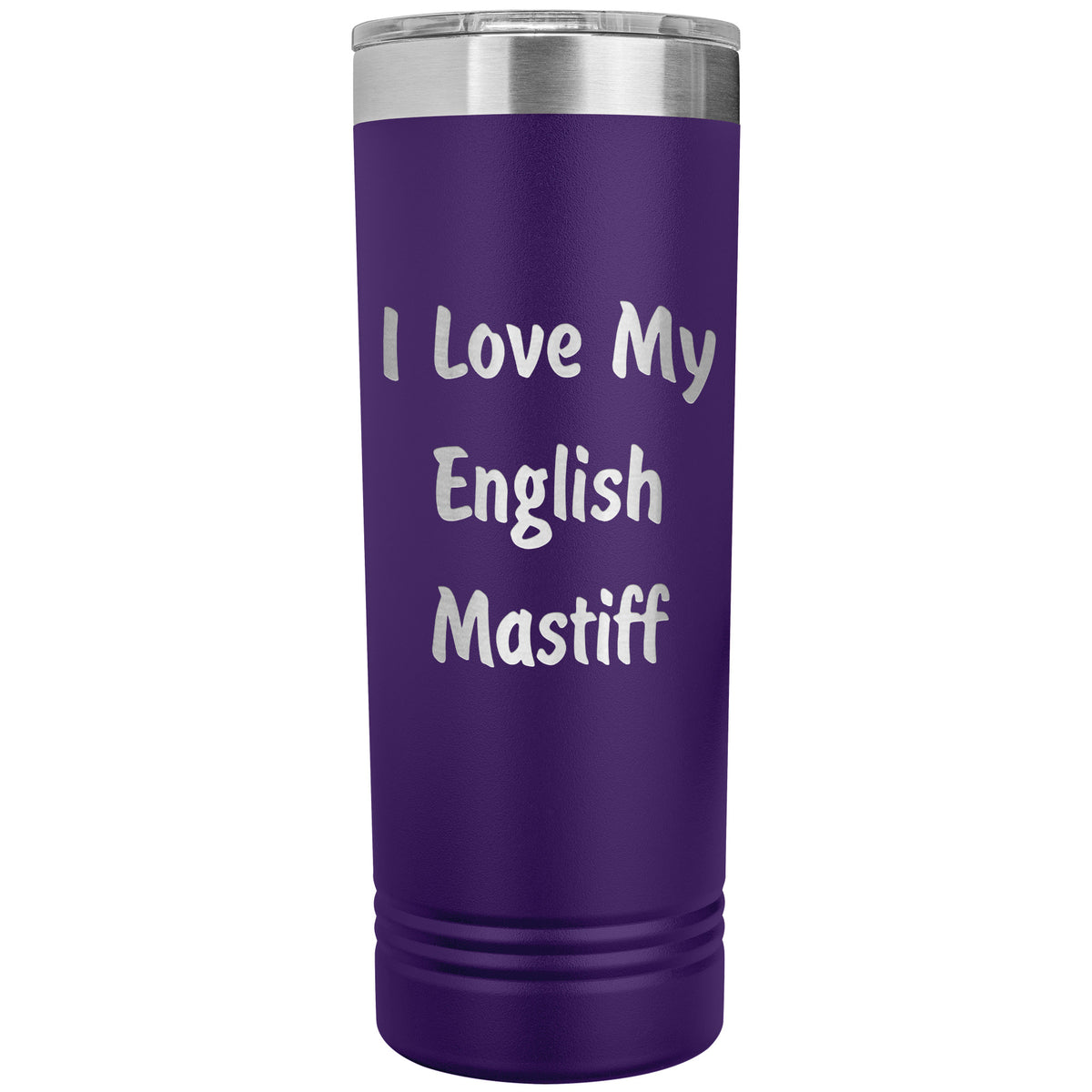 Love My English Mastiff v4 - 22oz Insulated Skinny Tumbler