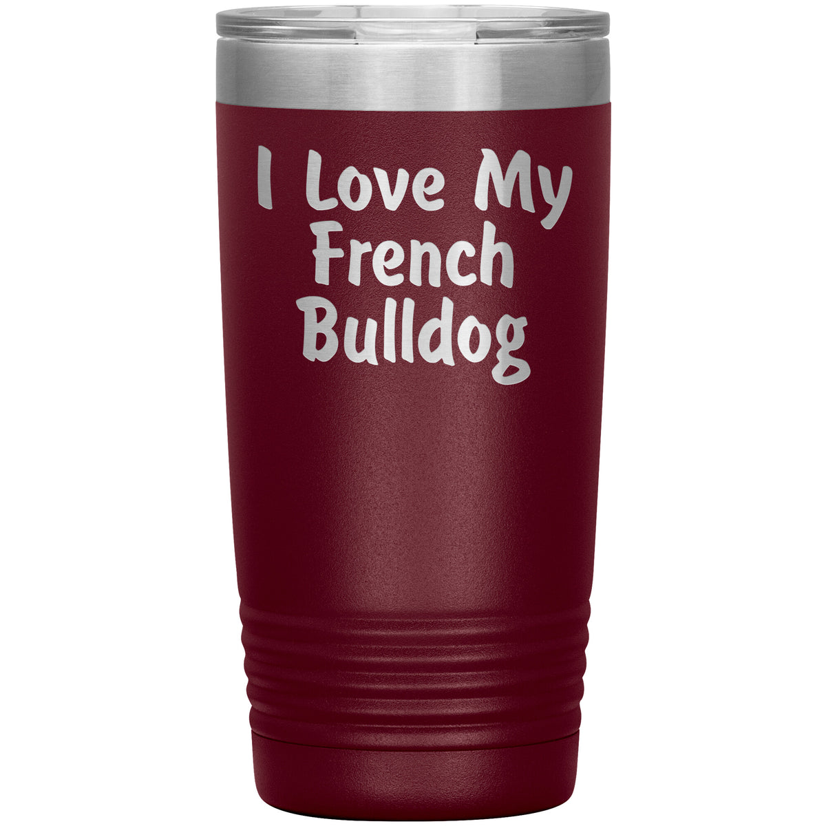 Love My French Bulldog v4 - 20oz Insulated Tumbler