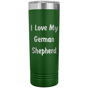 Love My German Shepherd v4 - 22oz Insulated Skinny Tumbler