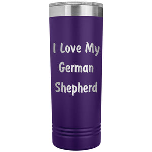 Love My German Shepherd v4 - 22oz Insulated Skinny Tumbler