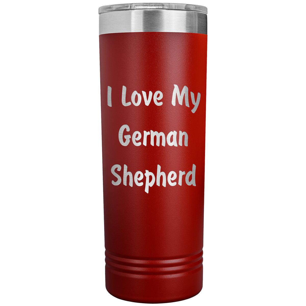 Love My German Shepherd v4 - 22oz Insulated Skinny Tumbler