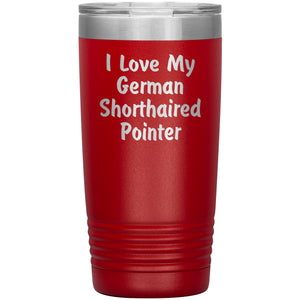 Love My German Shorthaired Pointer v4 - 20oz Insulated Tumbler