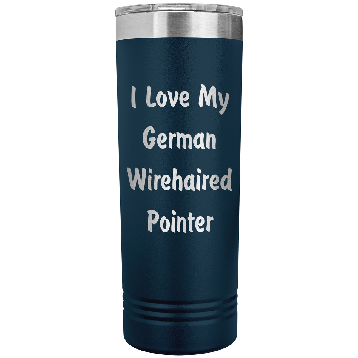 Love My German Wirehaired Pointer v4 - 22oz Insulated Skinny Tumbler