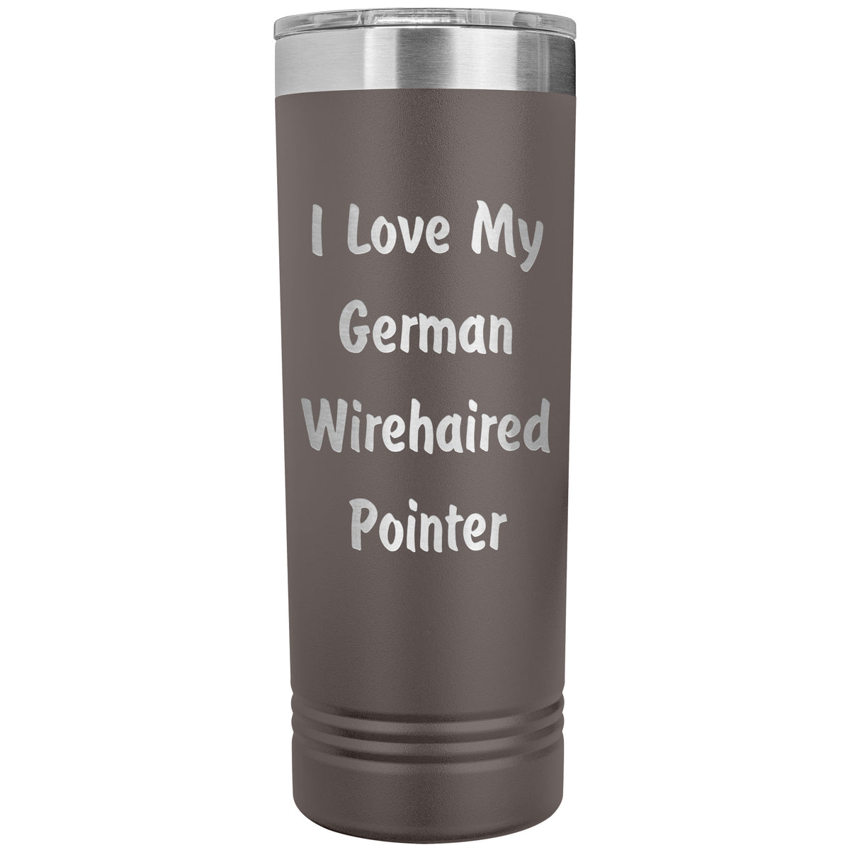 Love My German Wirehaired Pointer v4 - 22oz Insulated Skinny Tumbler