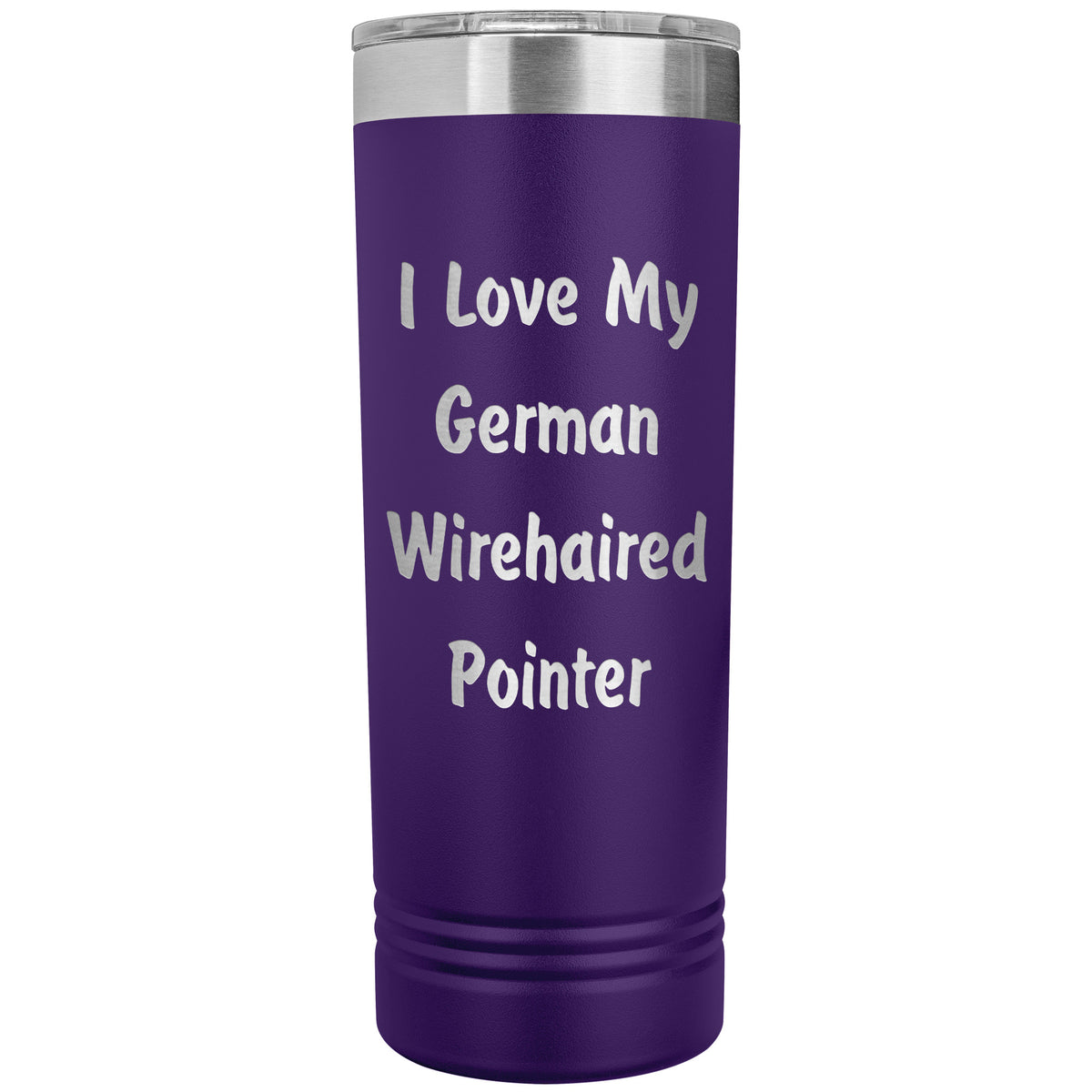 Love My German Wirehaired Pointer v4 - 22oz Insulated Skinny Tumbler
