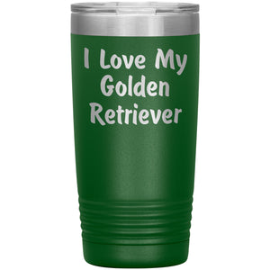 Love My Golden Retriever v4 - 20oz Insulated Tumbler