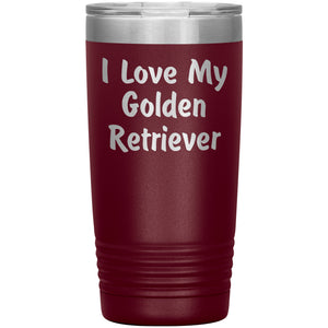 Love My Golden Retriever v4 - 20oz Insulated Tumbler