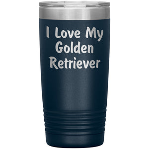 Love My Golden Retriever v4 - 20oz Insulated Tumbler