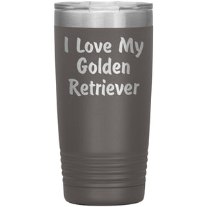 Love My Golden Retriever v4 - 20oz Insulated Tumbler