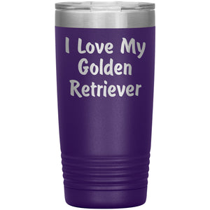 Love My Golden Retriever v4 - 20oz Insulated Tumbler
