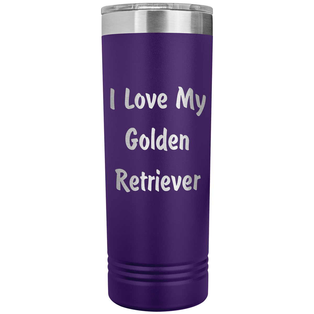 Love My Golden Retriever v4 - 22oz Insulated Skinny Tumbler