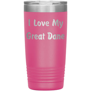 Love My Great Dane v4 - 20oz Insulated Tumbler