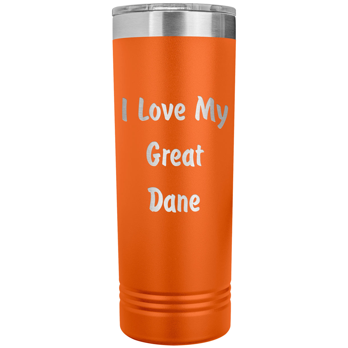 Love My Great Dane v4 - 22oz Insulated Skinny Tumbler