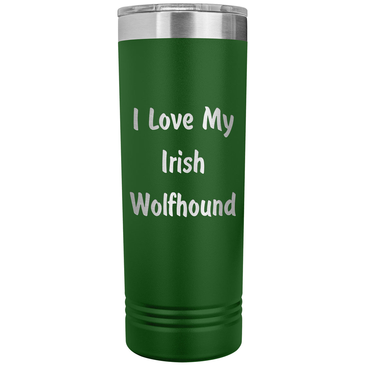 Love My Irish Wolfhound v4 - 22oz Insulated Skinny Tumbler