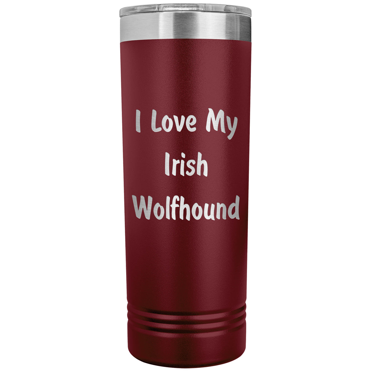 Love My Irish Wolfhound v4 - 22oz Insulated Skinny Tumbler