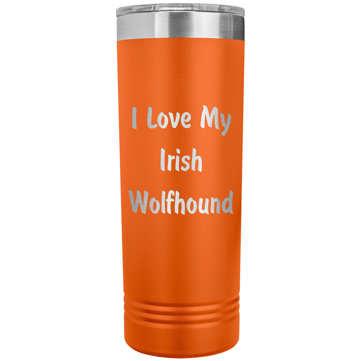 Love My Irish Wolfhound v4 - 22oz Insulated Skinny Tumbler