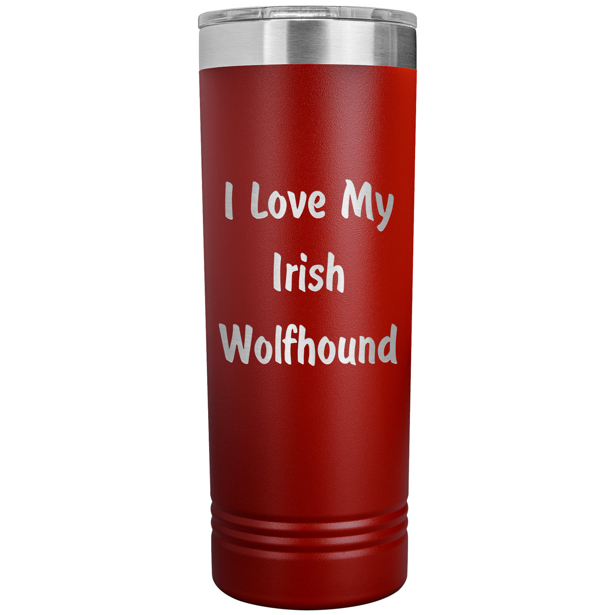 Love My Irish Wolfhound v4 - 22oz Insulated Skinny Tumbler