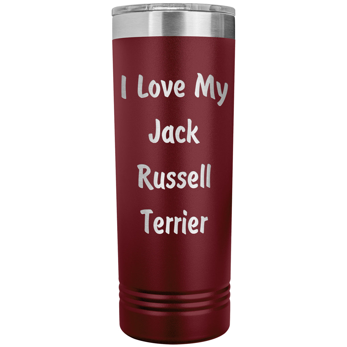 Love My Jack Russell Terrier v4 - 22oz Insulated Skinny Tumbler