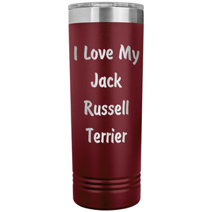 Love My Jack Russell Terrier v4 - 22oz Insulated Skinny Tumbler
