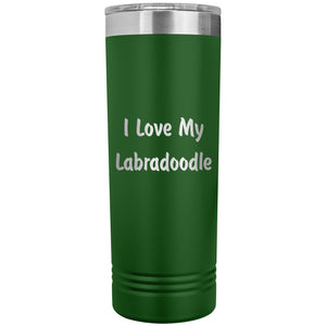 Love My Labradoodle v4 - 22oz Insulated Skinny Tumbler