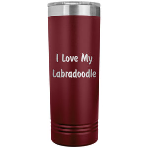 Love My Labradoodle v4 - 22oz Insulated Skinny Tumbler