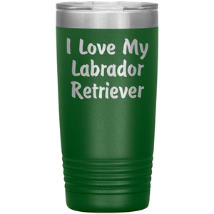 Love My Labrador Retriever v4 - 20oz Insulated Tumbler