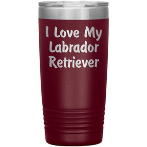 Love My Labrador Retriever v4 - 20oz Insulated Tumbler