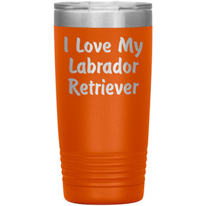 Love My Labrador Retriever v4 - 20oz Insulated Tumbler