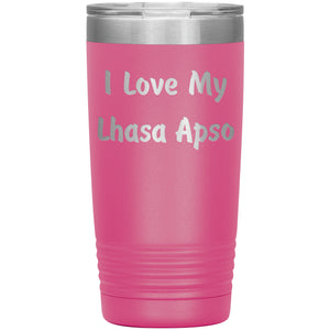 Love My Lhasa Apso v4 - 20oz Insulated Tumbler