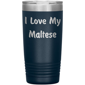 Love My Maltese v4 - 20oz Insulated Tumbler
