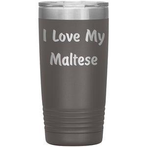 Love My Maltese v4 - 20oz Insulated Tumbler