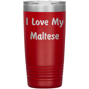 Love My Maltese v4 - 20oz Insulated Tumbler