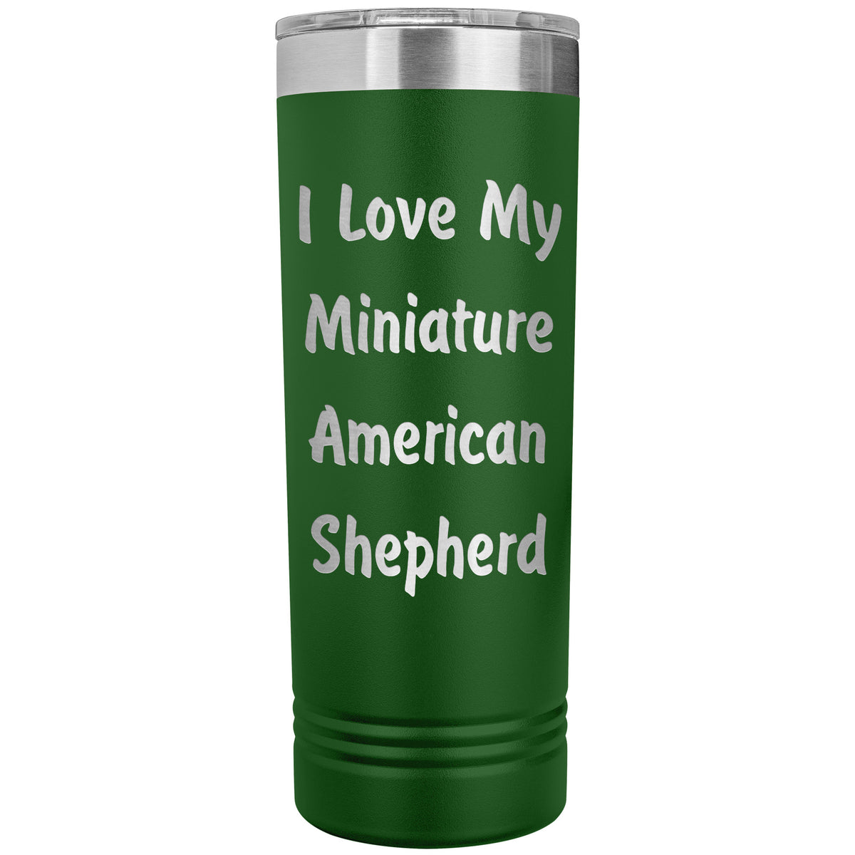 Love My Miniature American Shepherd v4 - 22oz Insulated Skinny Tumbler
