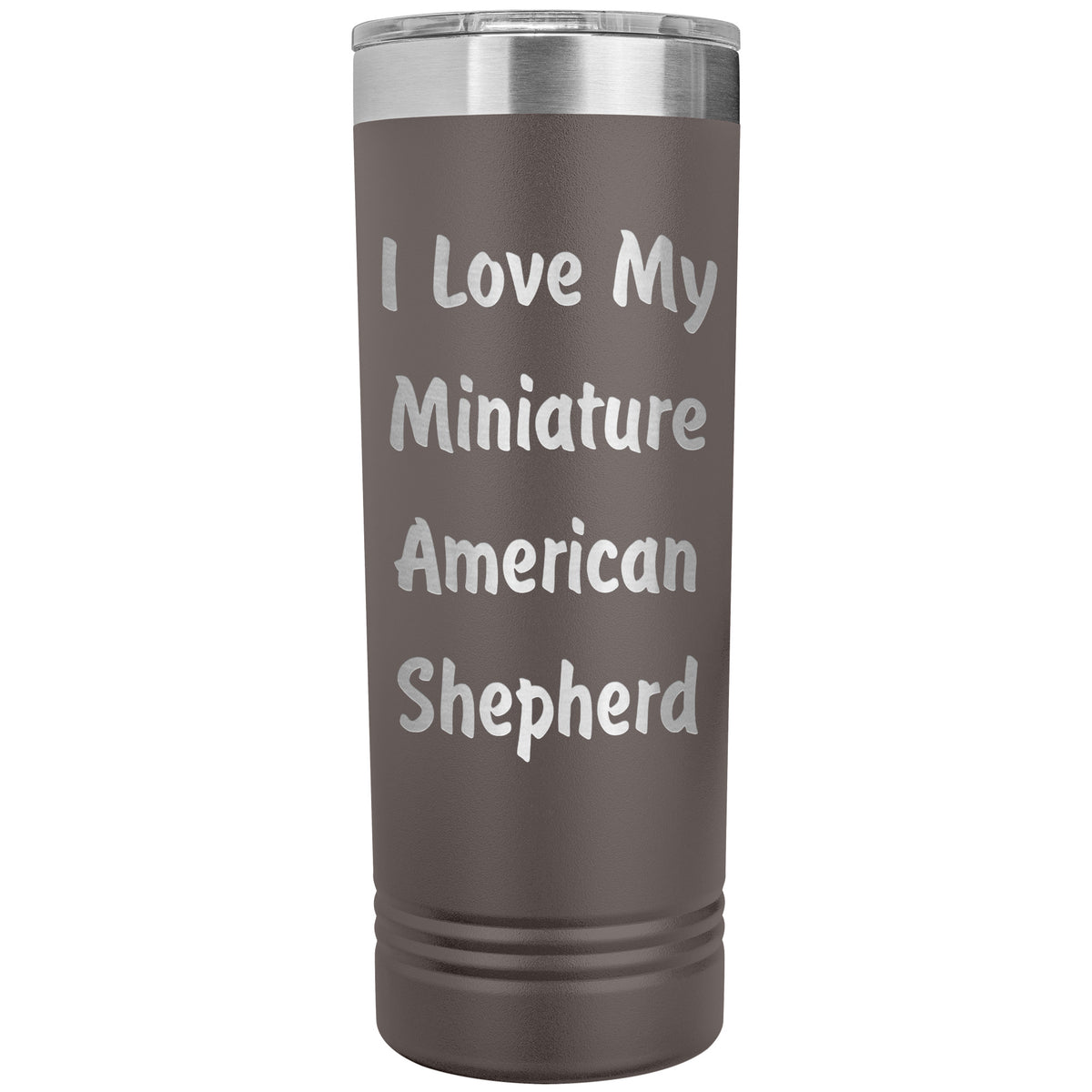 Love My Miniature American Shepherd v4 - 22oz Insulated Skinny Tumbler