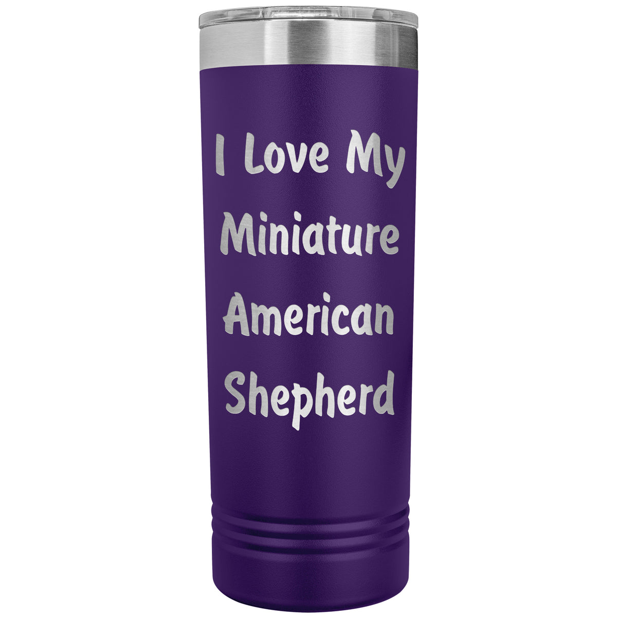 Love My Miniature American Shepherd v4 - 22oz Insulated Skinny Tumbler