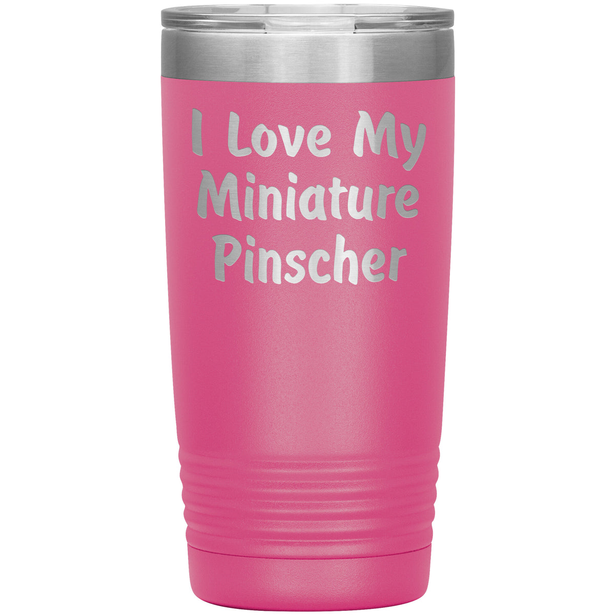 Love My Miniature Pinscher v4 - 20oz Insulated Tumbler