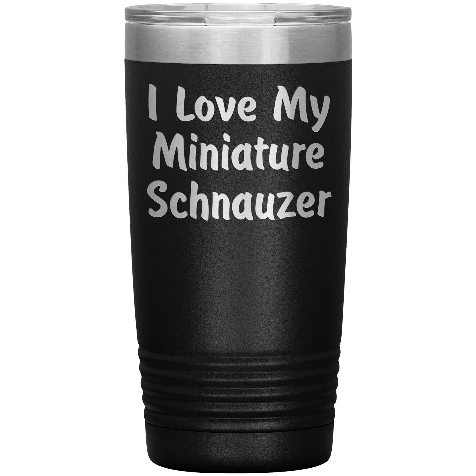 Love My Miniature Schnauzer v4 - 20oz Insulated Tumbler