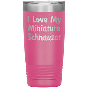 Love My Miniature Schnauzer v4 - 20oz Insulated Tumbler
