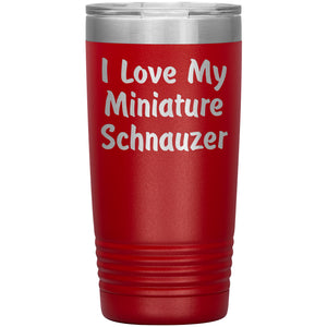 Love My Miniature Schnauzer v4 - 20oz Insulated Tumbler