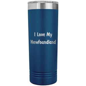 Love My Newfoundland v4 - 22oz Insulated Skinny Tumbler